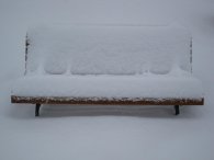 Zasněžená lavička, autor: Tomáš*