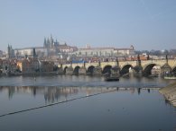 Pražský hrad a Karlův most od Karlových lázní, autor: Tomáš*