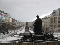 Sníh na Václavském náměstí, autor: Tomáš*