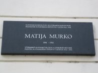 Pamětní deska ve Valentinské ulici (Matija Murko), autor: Tomáš*