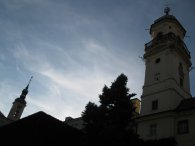 Věže Klementina v zapadajícím sluníčku, autor: Tomáš*