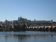 Pražský hrad, Malá Strana a Karlův most od Smetanova nábřeží, autor: Tomáš*