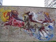 Keramická mozaika v Magnitogorské ulici, autor: Tomáš*