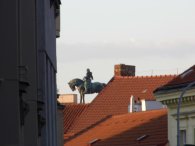 Žižka na střeše, autor: Petr Teringl