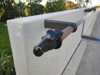 detail zábradlí na Štvanické lávce, autor: Andrea Kylarová