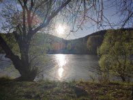 západ slunce nad Vltavou, autor: Andrea Kylarová